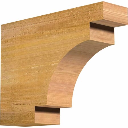 Ekena Millwork Mediterranean Rough Sawn Rafter Tail, Western Red Cedar, 4"W x 12"H x 16"L RFT04X12X16MED00RWR